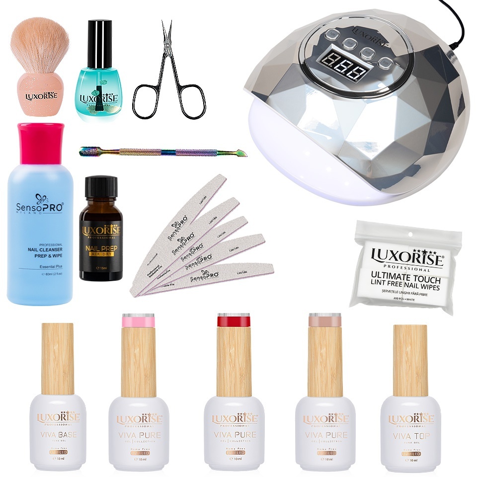 Kit Oja Semipermanenta Hema Free LUXORISE #VivaPure100 - imagine 2