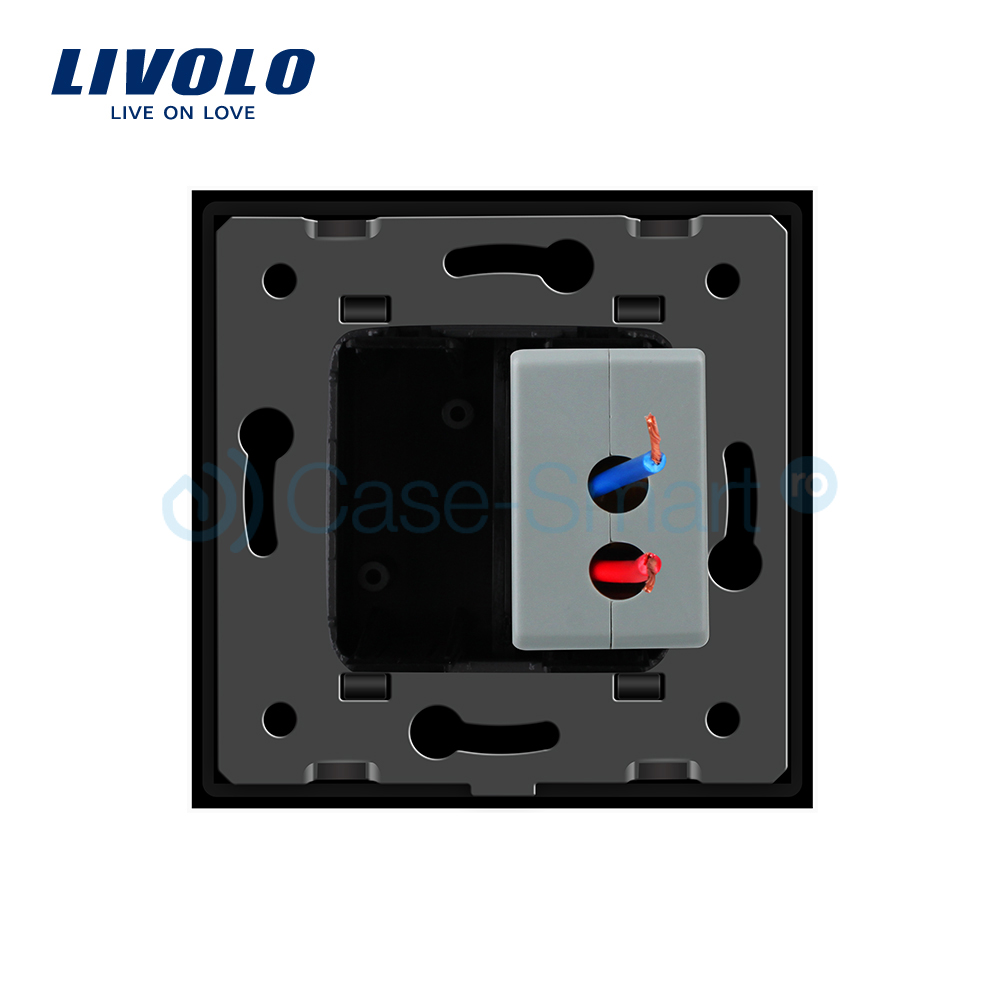 Priza USB Livolo cu Rama Sticlă - imagine 7