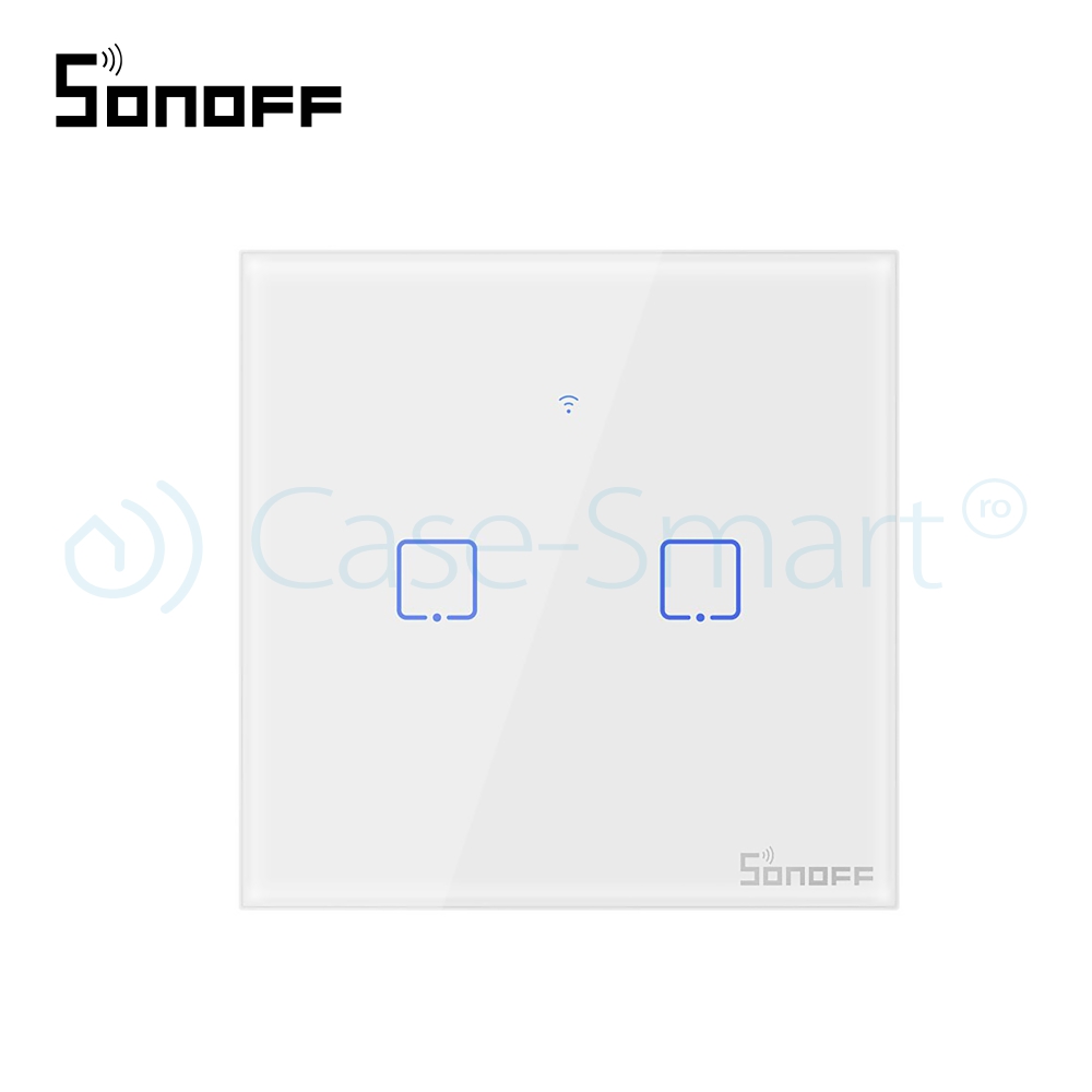 Sonoff T0EU2C - Intrerupator Dublu Touch Wi-Fi - imagine 2