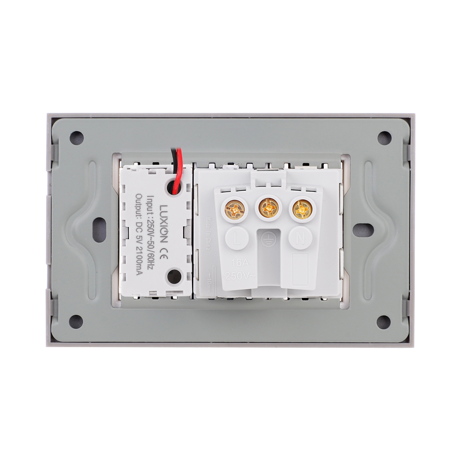 Priza Schuko si USB A+C cu Rama din Sticla LUXION, 3M - imagine 16
