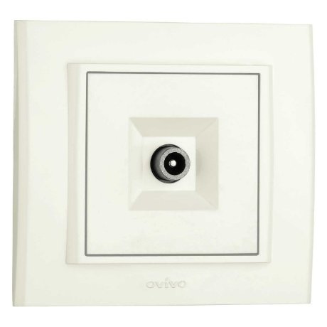 Priza TV Ovivo Mina OV00449, 10A 250V, montaj încastrat
