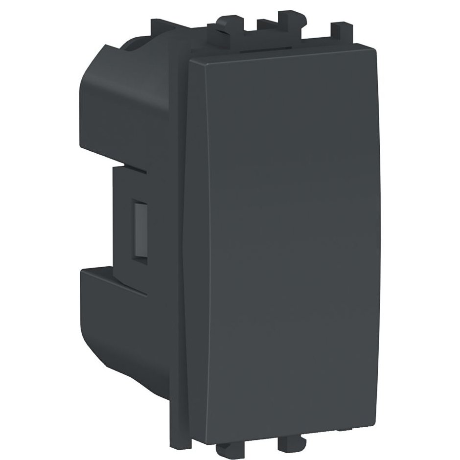 Intrerupator Cap Scara Schneider Easy Styl, 1 Modul, Negru