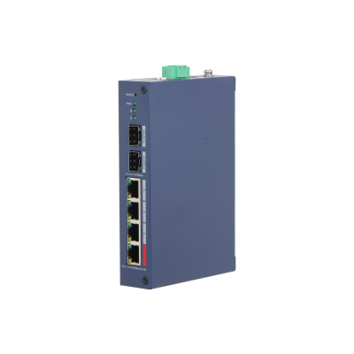 Switch Industrial PoE Dahua CHS4206-4ET-90, 90W Hi-PoE
