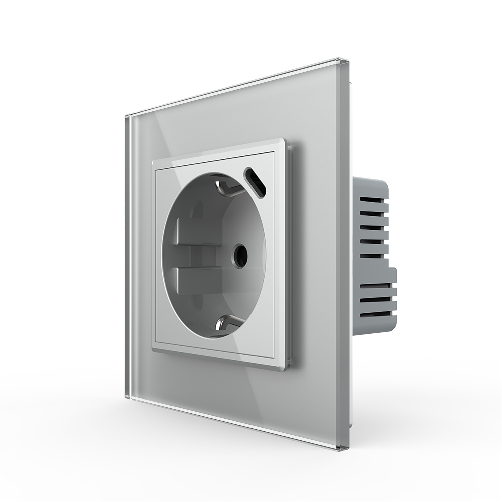 Priza Schuko + USB-C LIVOLO, Sticlă, 16A - imagine 13