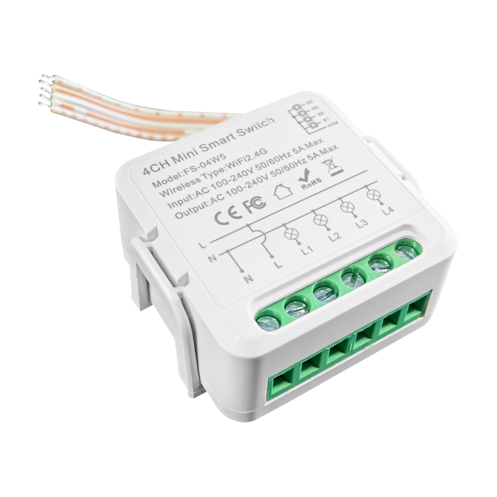 Releu Wi-Fi LUXION 4 Canale, Timer, Control Vocal - imagine 3