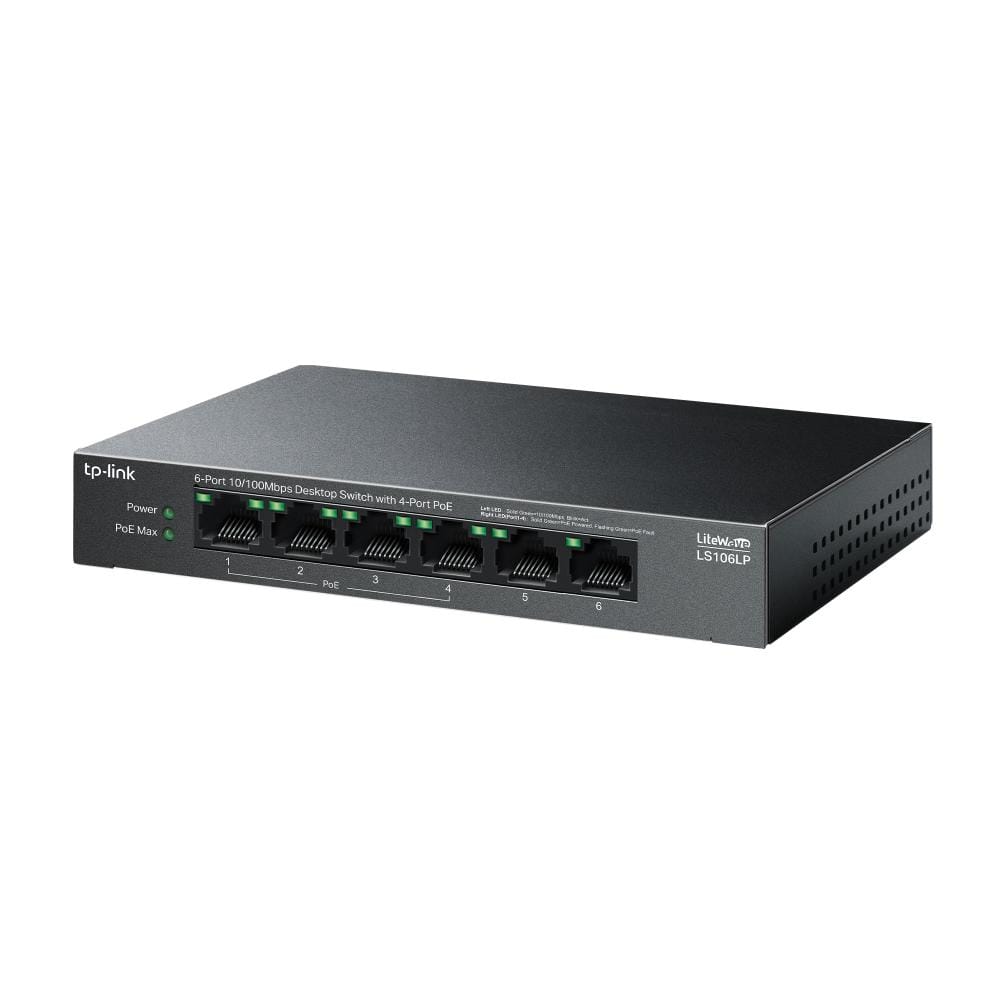 Switch TP-Link LS106LP 6 Porturi PoE+ | Extindere 250m - imagine 5