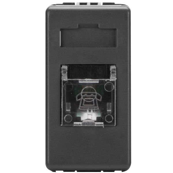Priza Telefon RJ11 Gewiss System, 1 Modul, Negru