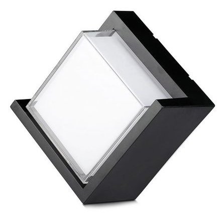 Lampa LED V-TAC 12W IP44 Alb Neutru, Negru