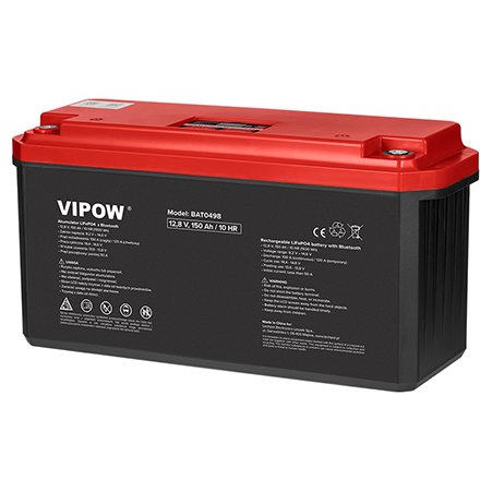 Acumulator LiFePO4 Vipow 150Ah BMS Bluetooth BAT0498