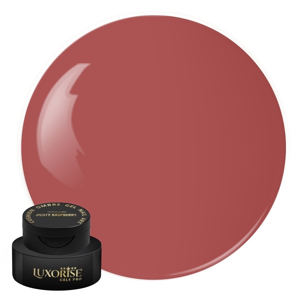 Gel UV Nail Art Babyboomer LUXORISE Cushion Ombre Velvet - Dusty Raspberry, 2ml