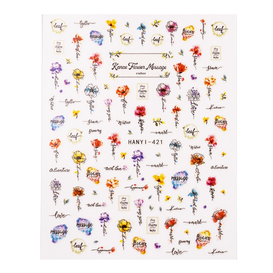 Abtibild Unghii SensoPRO Flower Diary