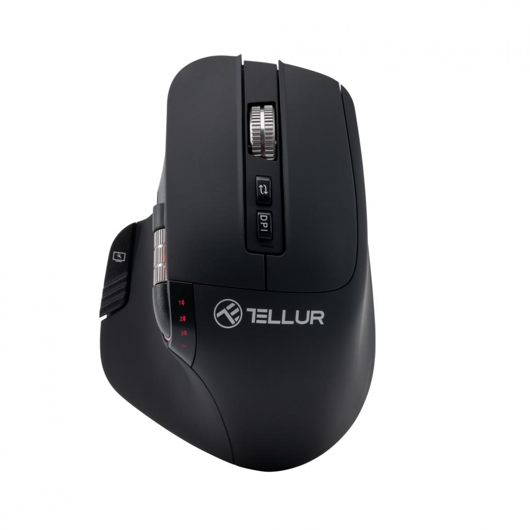 Mouse Wireless Tellur Shade Silent Click 3200 DPI RGB Negru