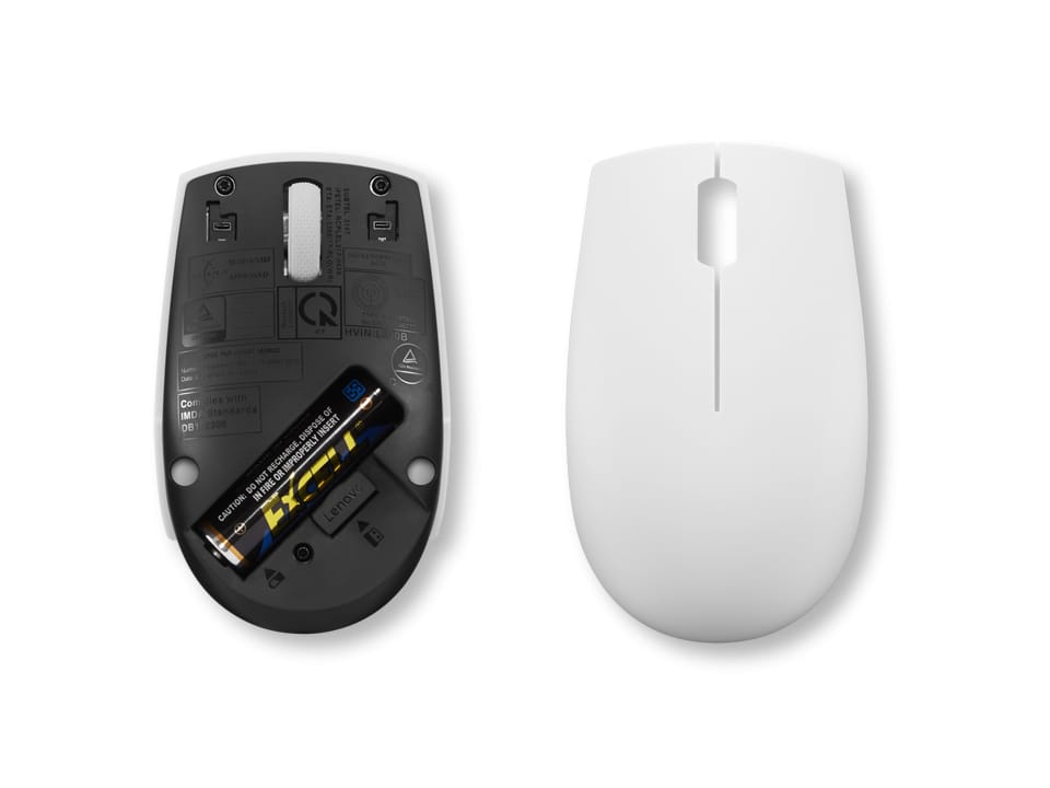 Mouse Wireless Lenovo 300 - 1000 DPI, Ergonomic, Gri - imagine 7