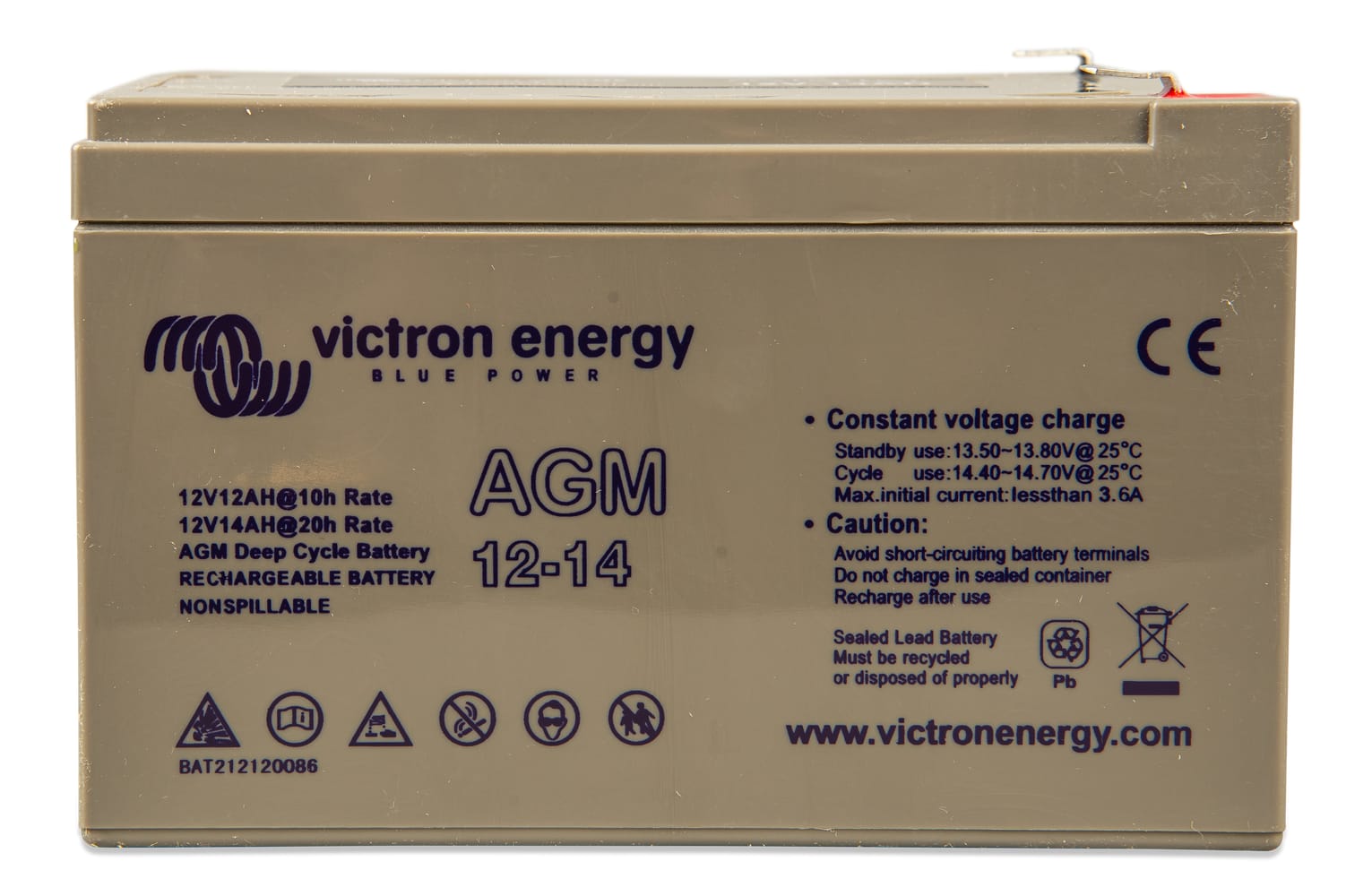 Acumulator Deep Cycle AGM Victron 12V 14Ah - imagine 9