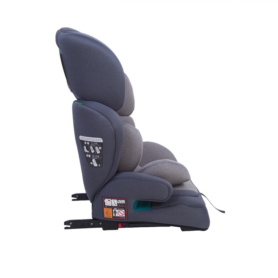 Scaun Auto U-Grow 76-150cm ISOFIX, R129 i-Size, Gri - imagine 4