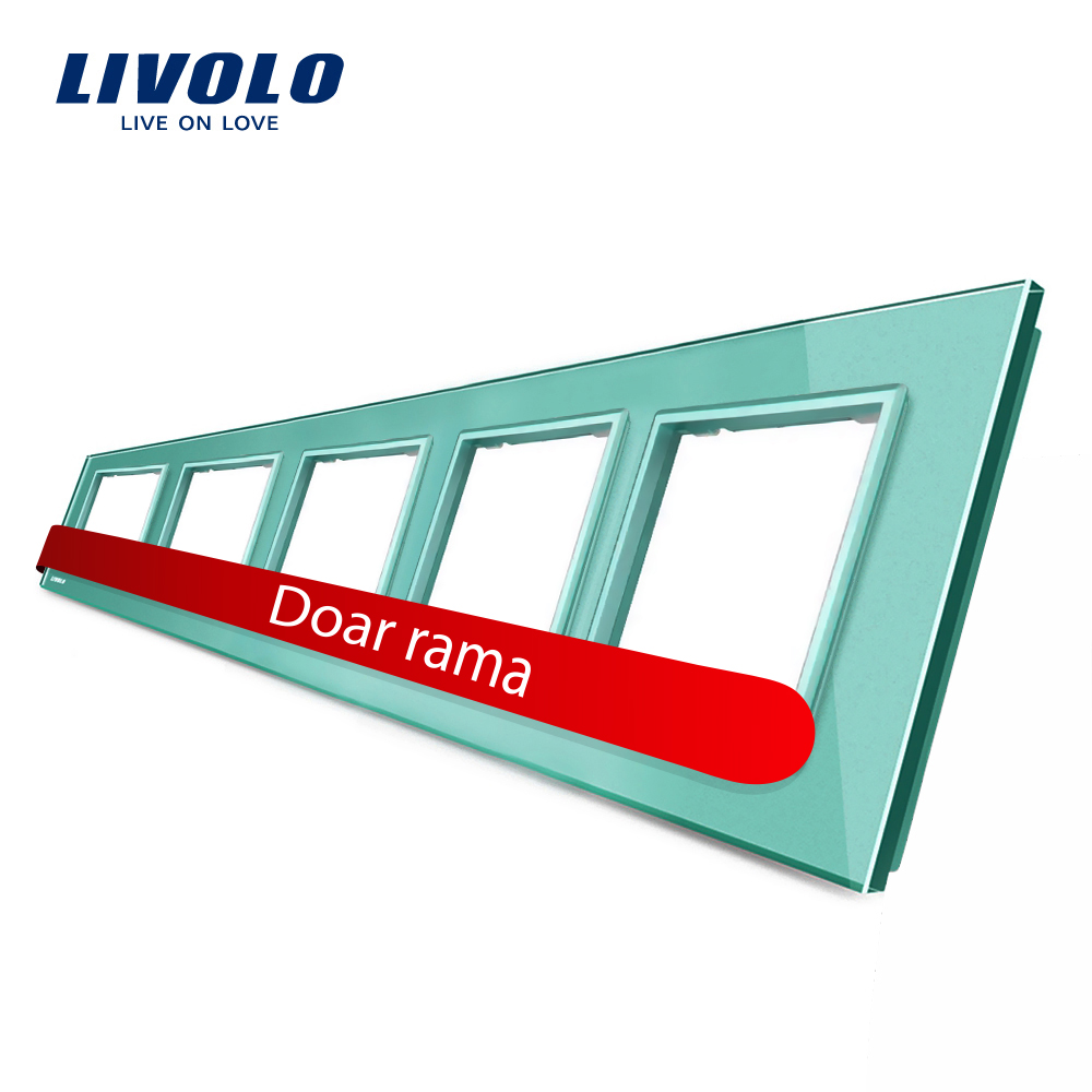 Rama Cvintuplă Sticlă Livolo, Panou Crystal - imagine 10