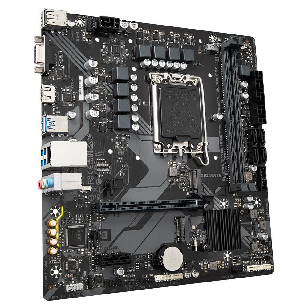 Placă de bază GIGABYTE B760M H DDR4 mATX LGA1700 - imagine 4