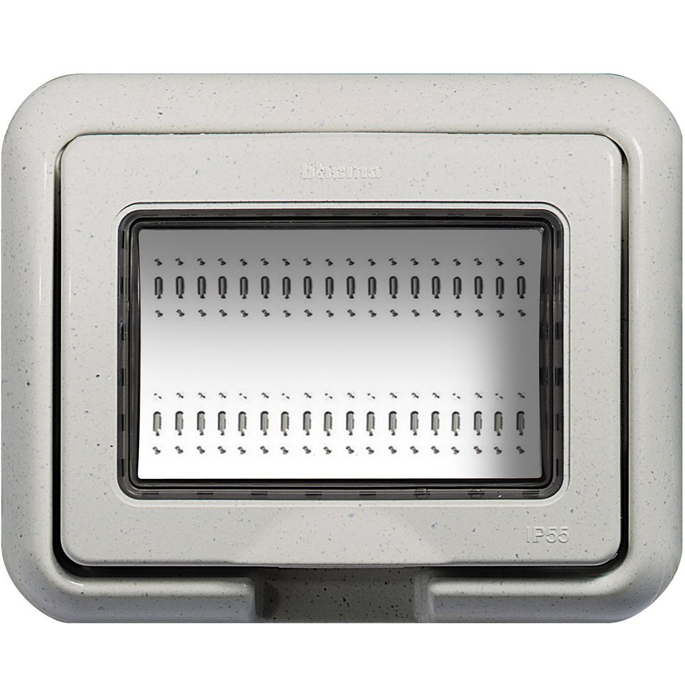 Placa Ornament 3 Module IP55 Bticino Alb