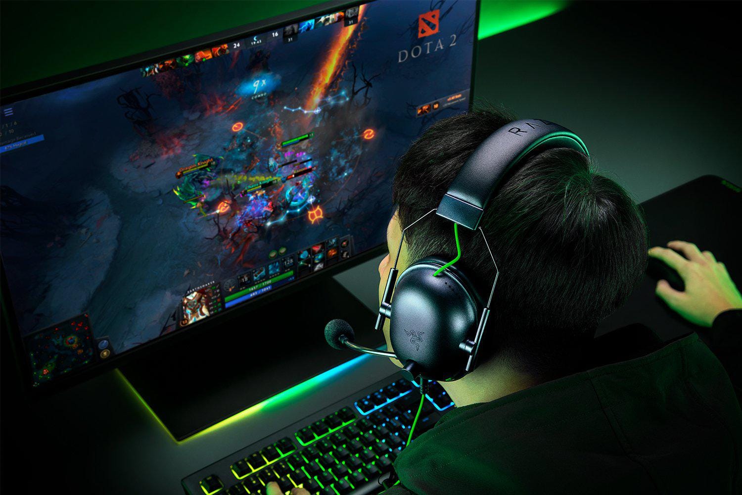 Casti Gaming Razer Blackshark V2 X Verde | 50mm Audio Premium - imagine 6