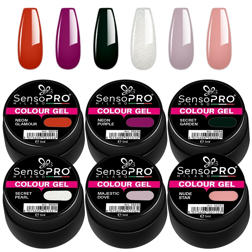 Set 6 Geluri UV Timeless Touch SensoPRO Milano - imagine 2
