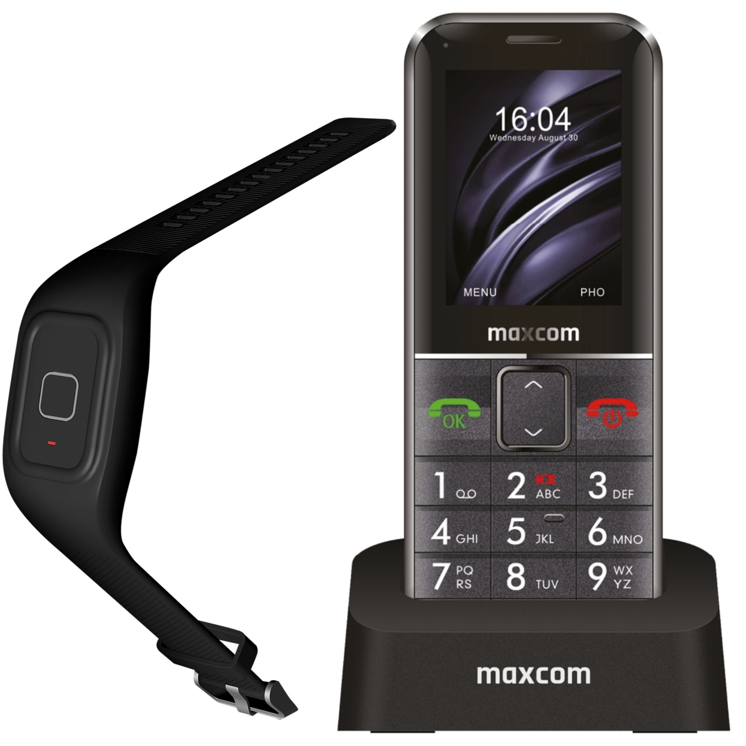 Maxcom MM735, Telefon Mobil Simplu, 2G, Negru
