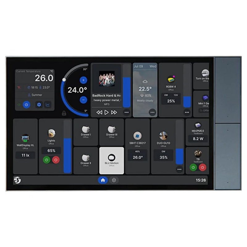 Shelly Wall Display XL Negru - Panou Smart 10.1"