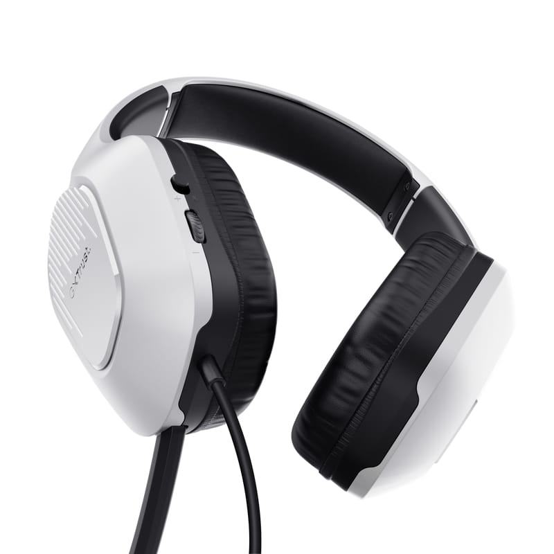 Casti Trust GXT415P Zirox cu fir, alb - Sunet Clar Premium - imagine 5