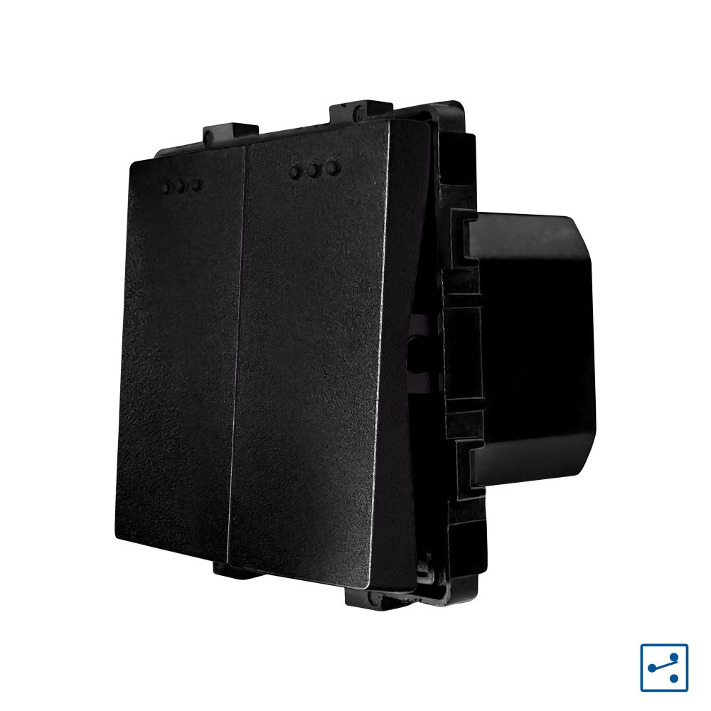 Modul Intrerupator Dublu Cap Scara LUXION, Mecanic - imagine 5