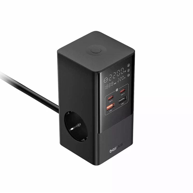 Baseus PowerCombo Tower 35W - 4 Porturi Quick Charge, Negru - imagine 3