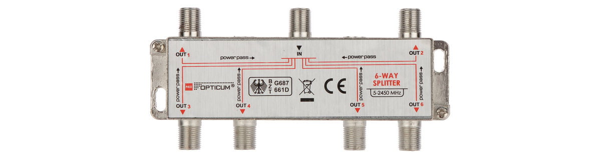Splitter Opticum 1-6 OUT | Distribuție Semnal TV