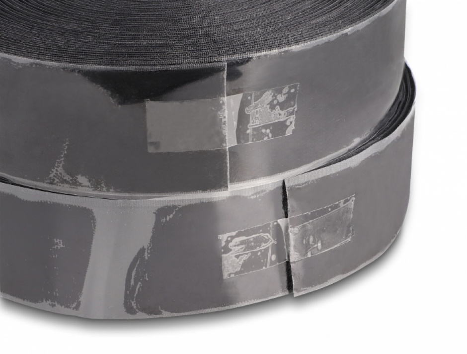 Rola Velcro Heavy-Duty 15m Delock, Negru