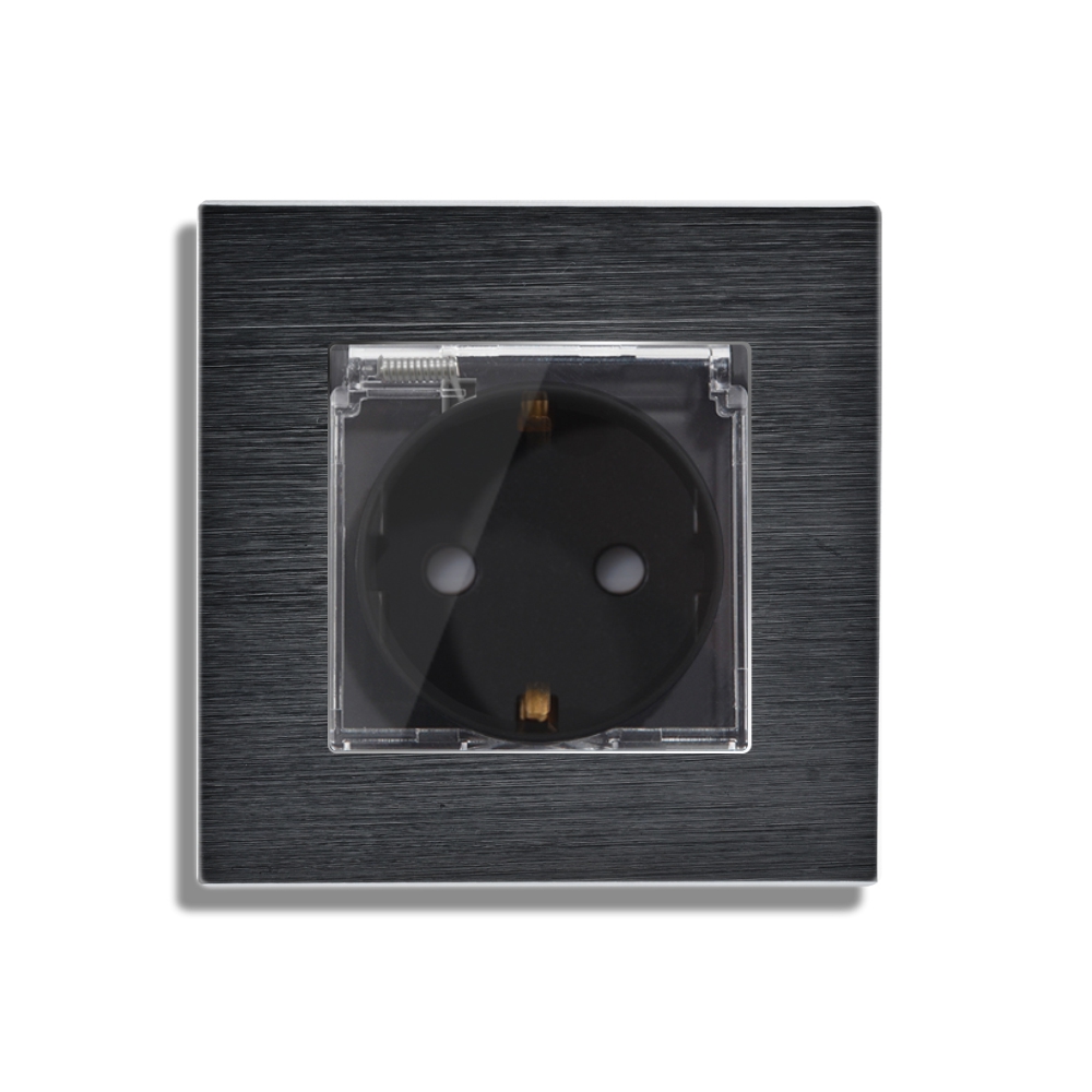 Priza LUXION Aluminiu IP45 | Protectie Copii - imagine 6