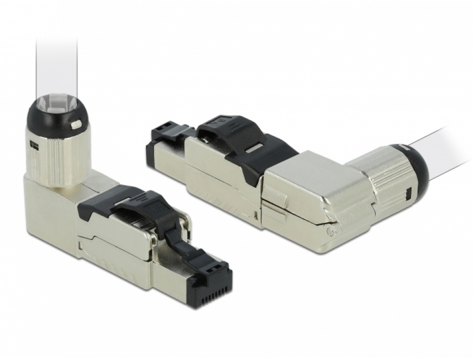 Conector RJ45 Cat.6A Unghi, Delock