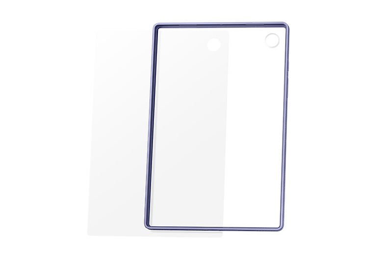 Husa Samsung Galaxy Tab A8 Clear Edge Lavender - imagine 3
