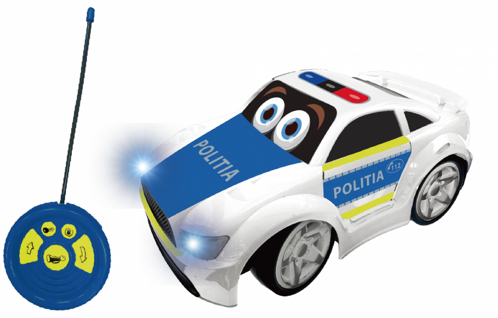 Masinuta Politia Romana cu Telecomanda 1/12 - Cevodle 30cm