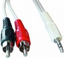Cablu Audio Gembird 3.5mm la 2xRCA 2.5m - Conexiune Aurită - imagine 2