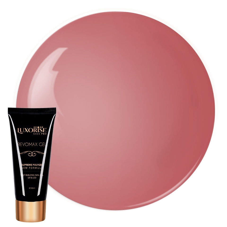 Polygel Luxorise Sweet Pink, 30ml - Modelare Ușoară