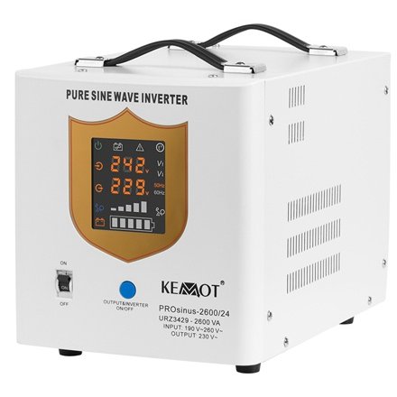 UPS Kemot 2600VA Sinus Pura, 1800W, 24V