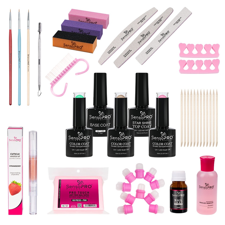 Kit Oja Semipermanenta Fara Lampa SensoPRO Milano