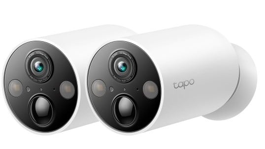 Set 2 camere Tapo C425, 2K QHD, baterie 300 zile