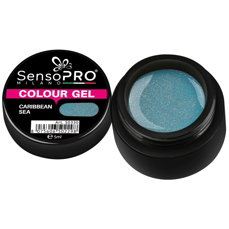 Gel UV Colorat Caribbean Sea 5ml SensoPRO