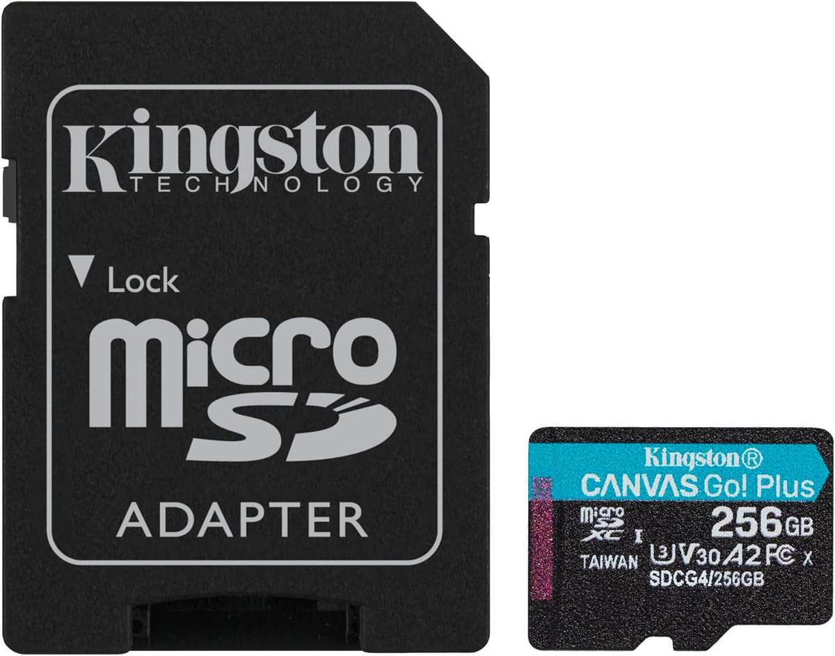 Kingston microSD 256GB 200MB/s CANVAS GO Plus