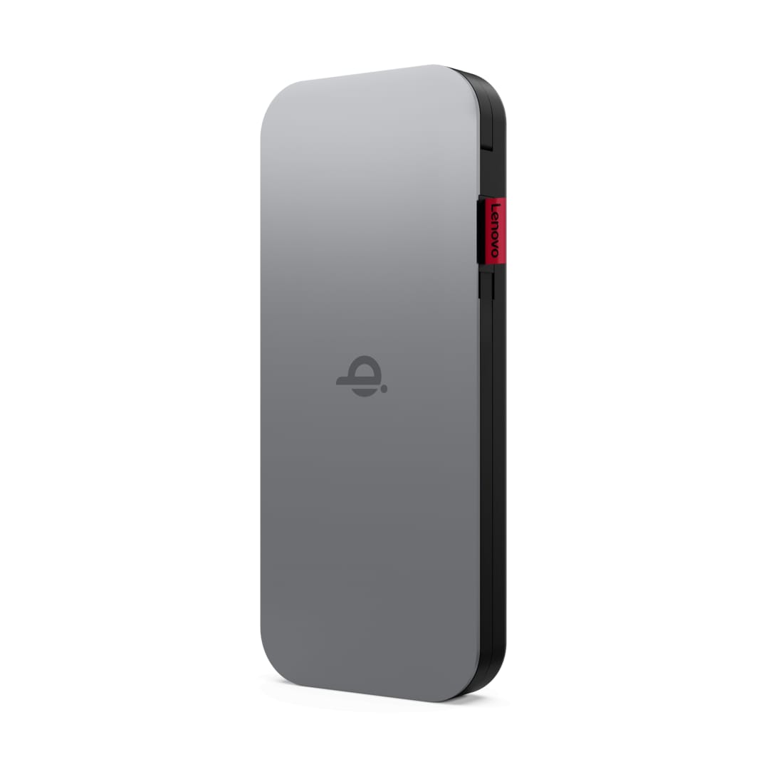 Power Bank Lenovo Go USB-C 10000mAh Qi Wireless Gri - imagine 3