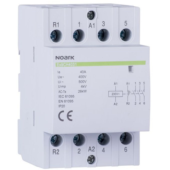 Contactor Sina 63A 230V Noark - Siguranță