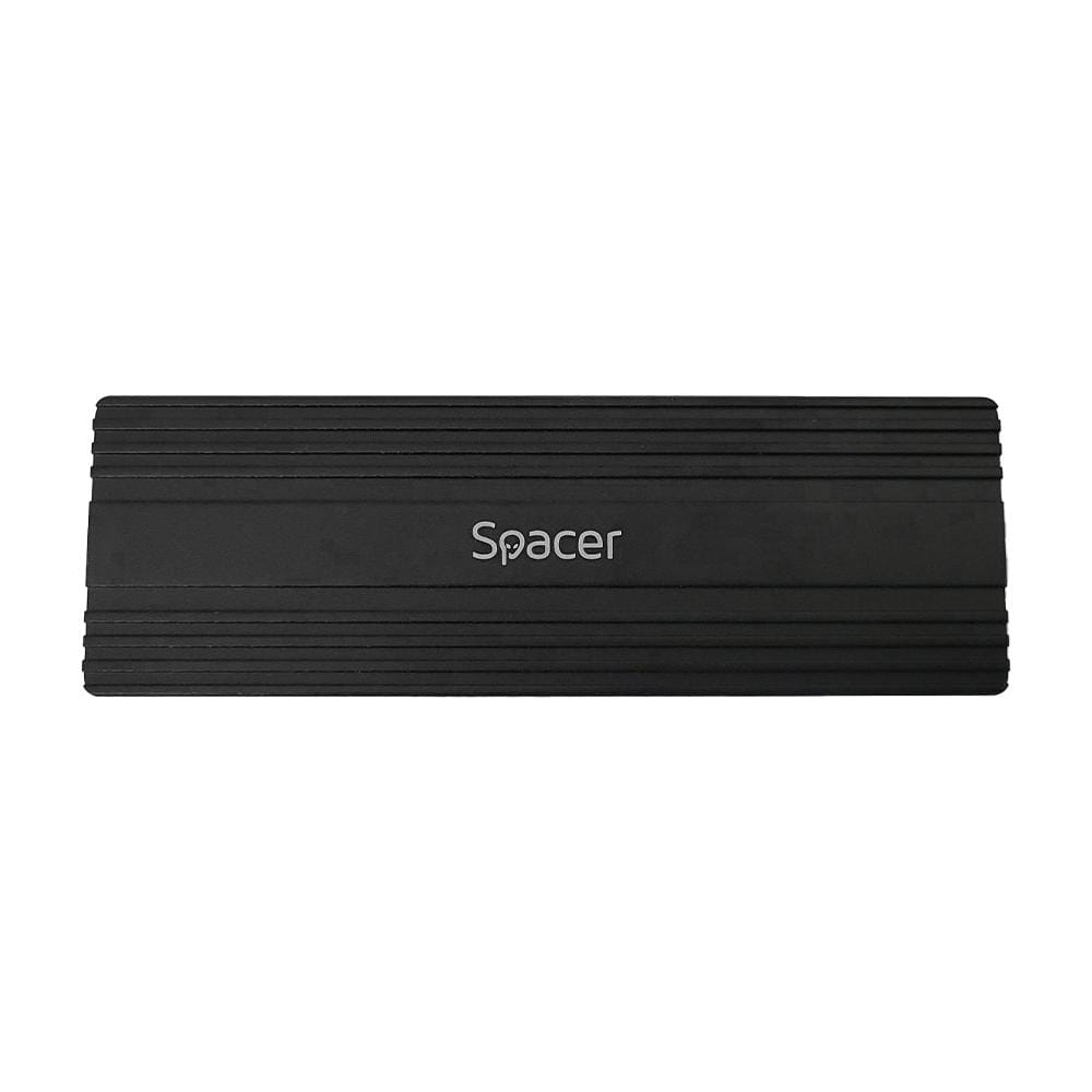 Rack extern Spacer SSD M.2 NVMe USB 3.1 Type C Negru - imagine 2