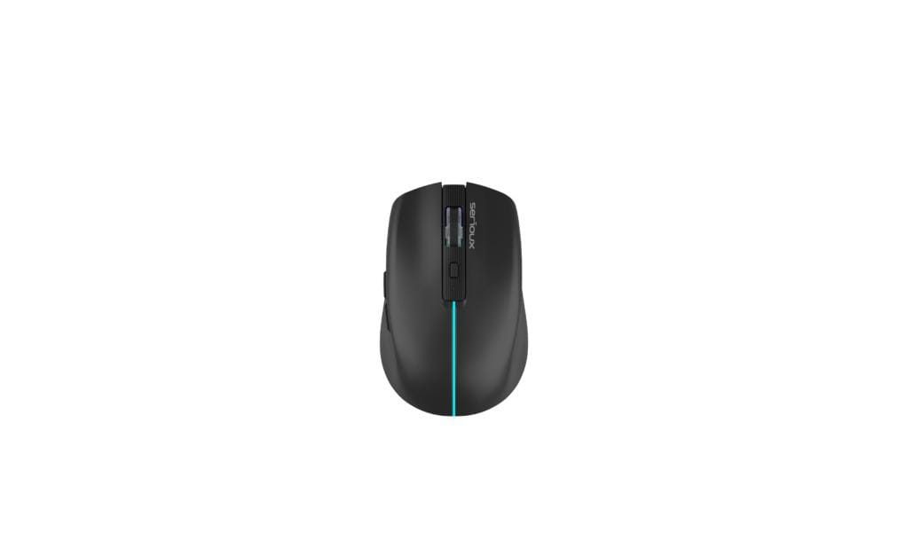 Mouse Wireless Serioux Flicker 212 - Negru, 1600 DPI, LED - imagine 5