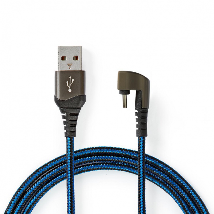 Cablu USB-C 180° Gaming 2m Nedis