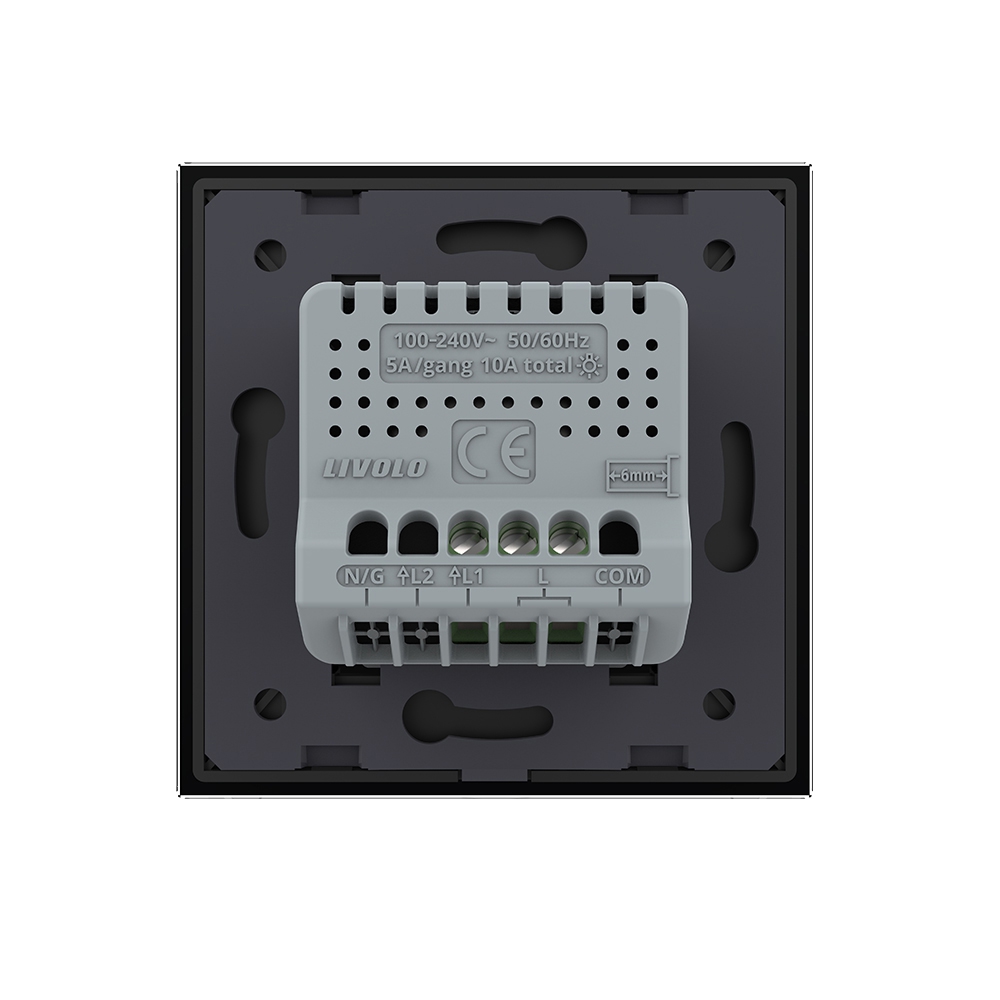 Buton Sonerie Touch LIVOLO, Sticlă, Design Modern - imagine 8