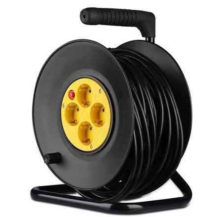 Prelungitor Rola Tambur 25M V-TAC, 4 Prize, 16A