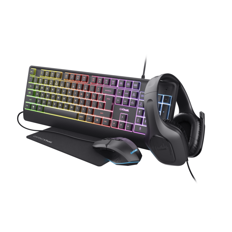 Kit Gaming Trust GXT 792 Quadrox 4-in-1 Complect